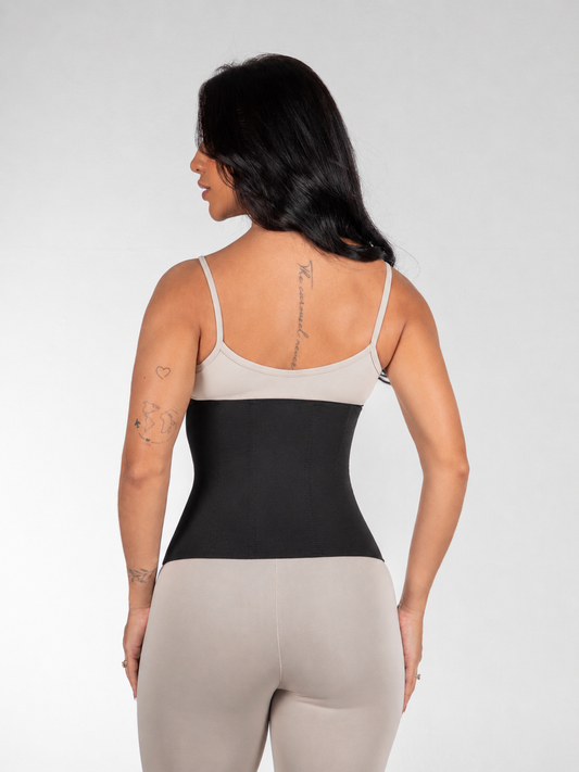 Cinta Abdominal de Colchetes com 8 Barbatanas e Dupla Regulagem