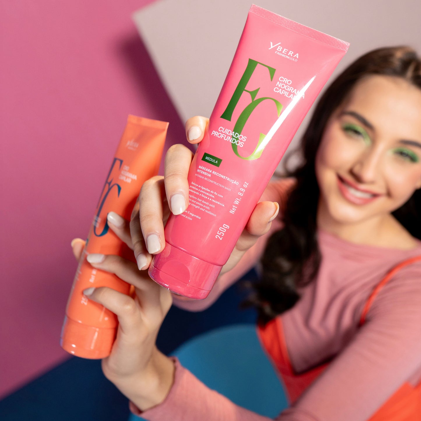 Máscara Reconstrução 250g Cuidados Profundos - Ybera Fashion Gold