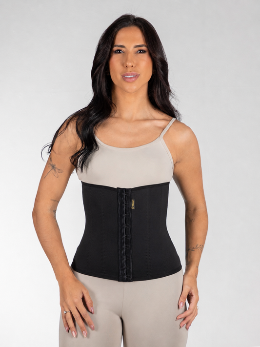 Cinta Abdominal de Colchetes com 8 Barbatanas e Dupla Regulagem