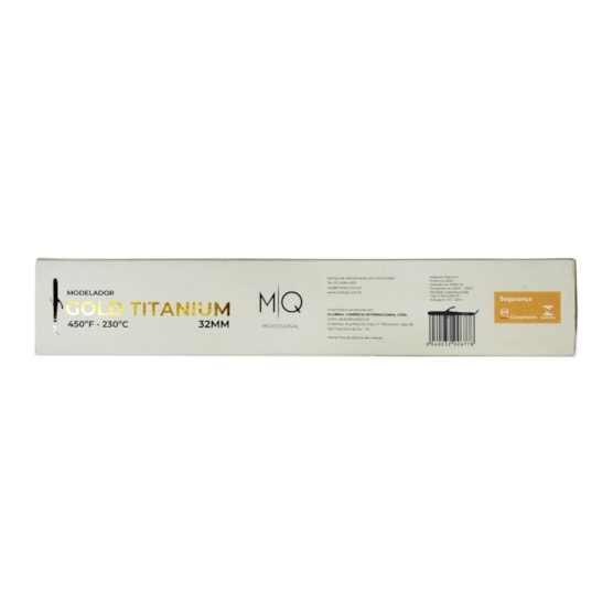 Modelador De Cachos MQ Professional Gold Titanium 32Mm Bivolt