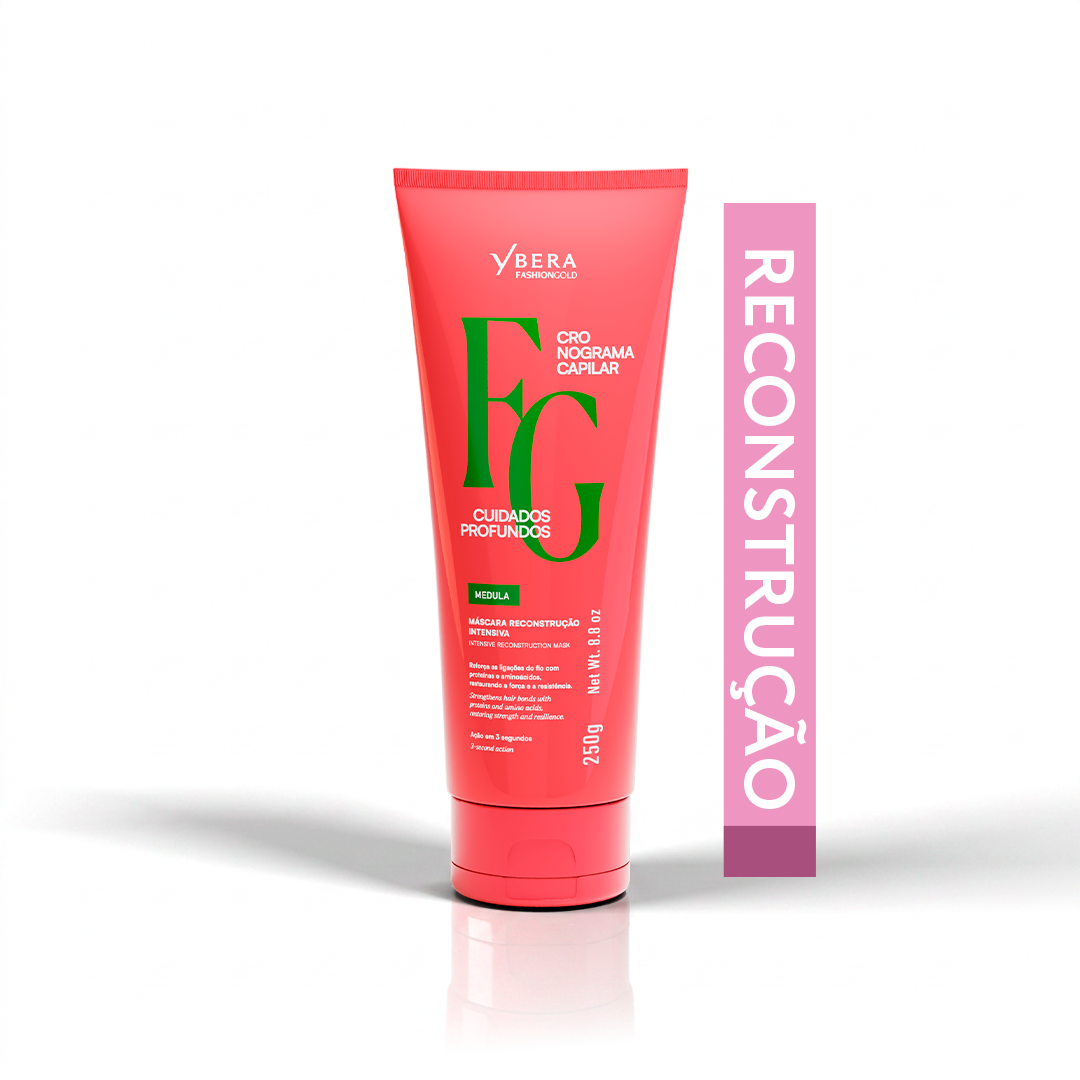 Máscara Reconstrução 250g Cuidados Profundos - Ybera Fashion Gold
