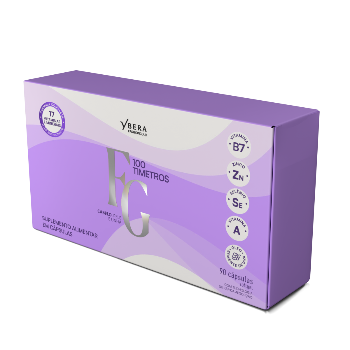 Kit 100timetros 90 Cápsulas Softgel - Fashion Gold