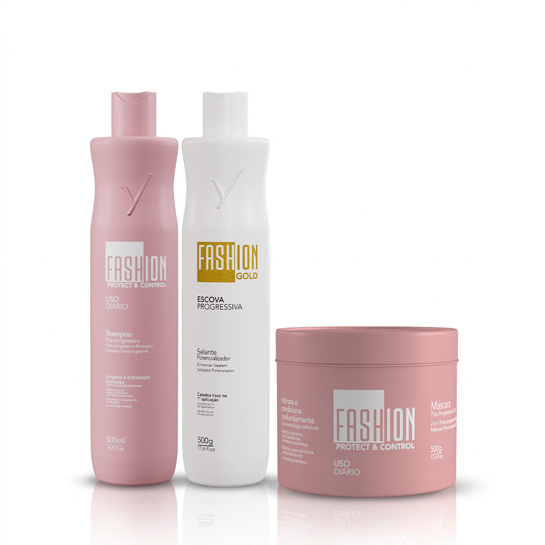 Kit Escova Progressiva 500g - Fashion Gold