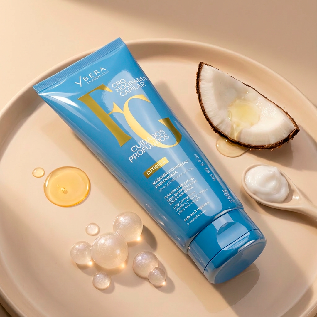 Máscara Hidratação 250g Cuidados Profundos - Ybera Fashion Gold