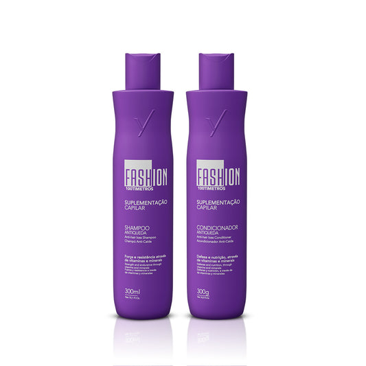 Kit Shampoo e Condicionador Antiqueda 100Tímetros - Fashion Gold