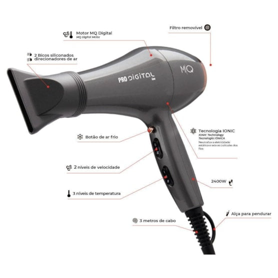 Secador MQ Pro Digital 2400w 127v