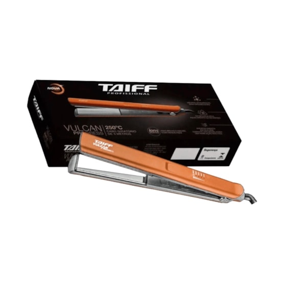 Prancha de Cabelo Taiff Vulcan Progress 250ºC Bivolt