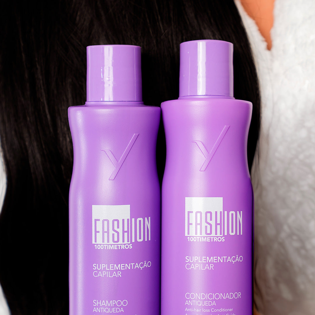 Kit Shampoo e Condicionador Antiqueda 100Tímetros - Fashion Gold