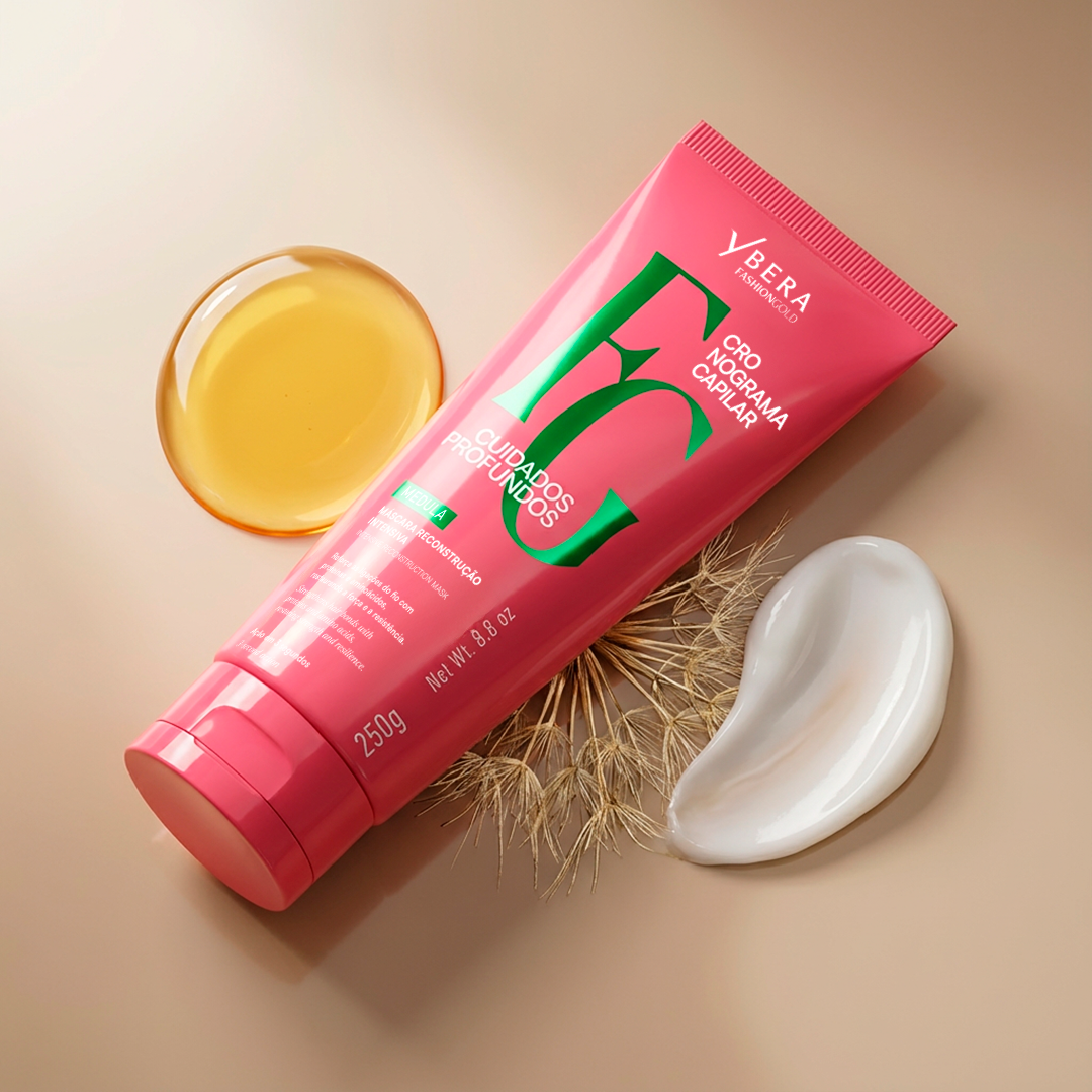 Máscara Reconstrução 250g Cuidados Profundos - Ybera Fashion Gold